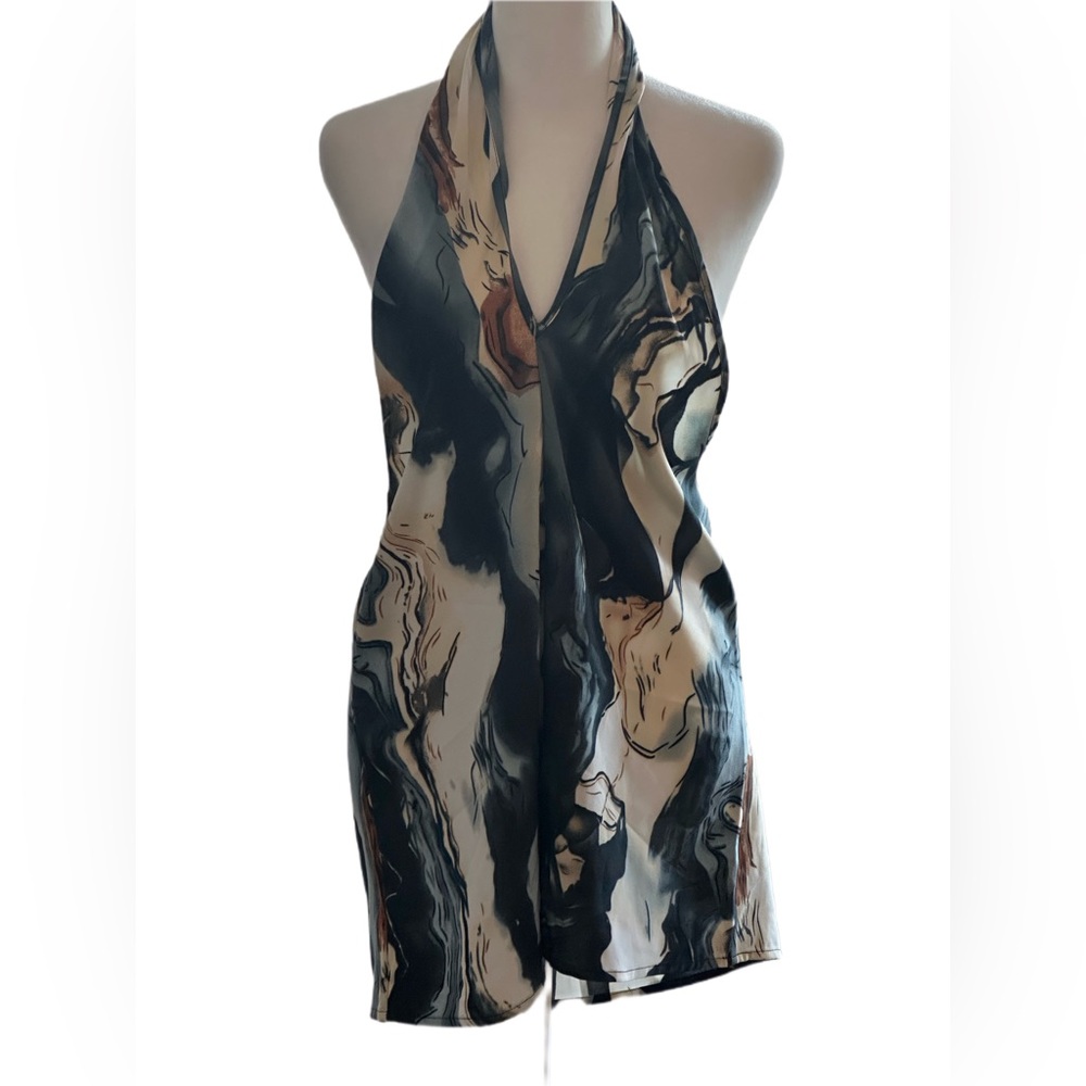 NWOT SHEIN Multi color Halter Top Size L 8/10